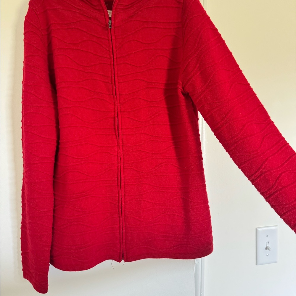 Coldwater Creek Knit Zip-Up Jacket